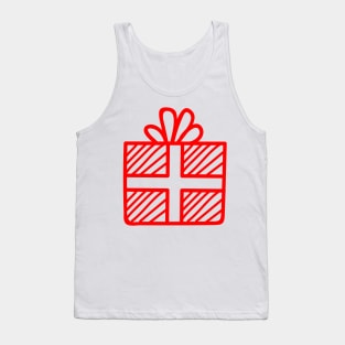 Red Present Tank Top